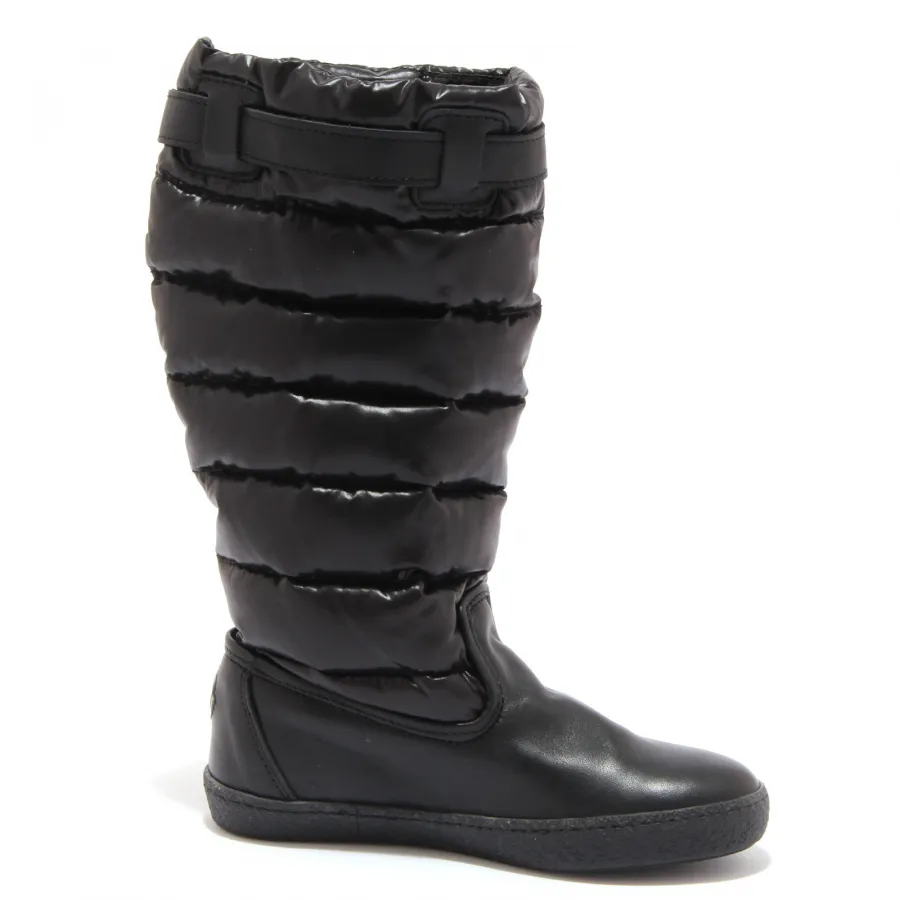 0494X stivale bimba girl MONCLER JUNIOR scarpe black shoe boot