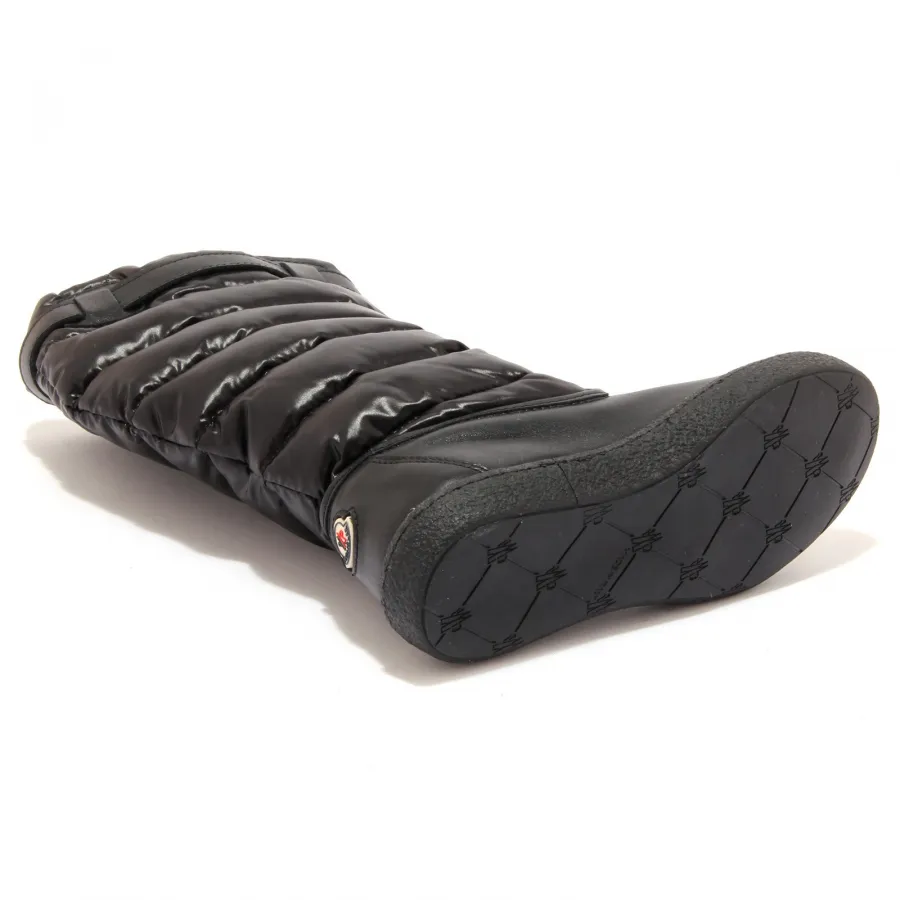 0494X stivale bimba girl MONCLER JUNIOR scarpe black shoe boot