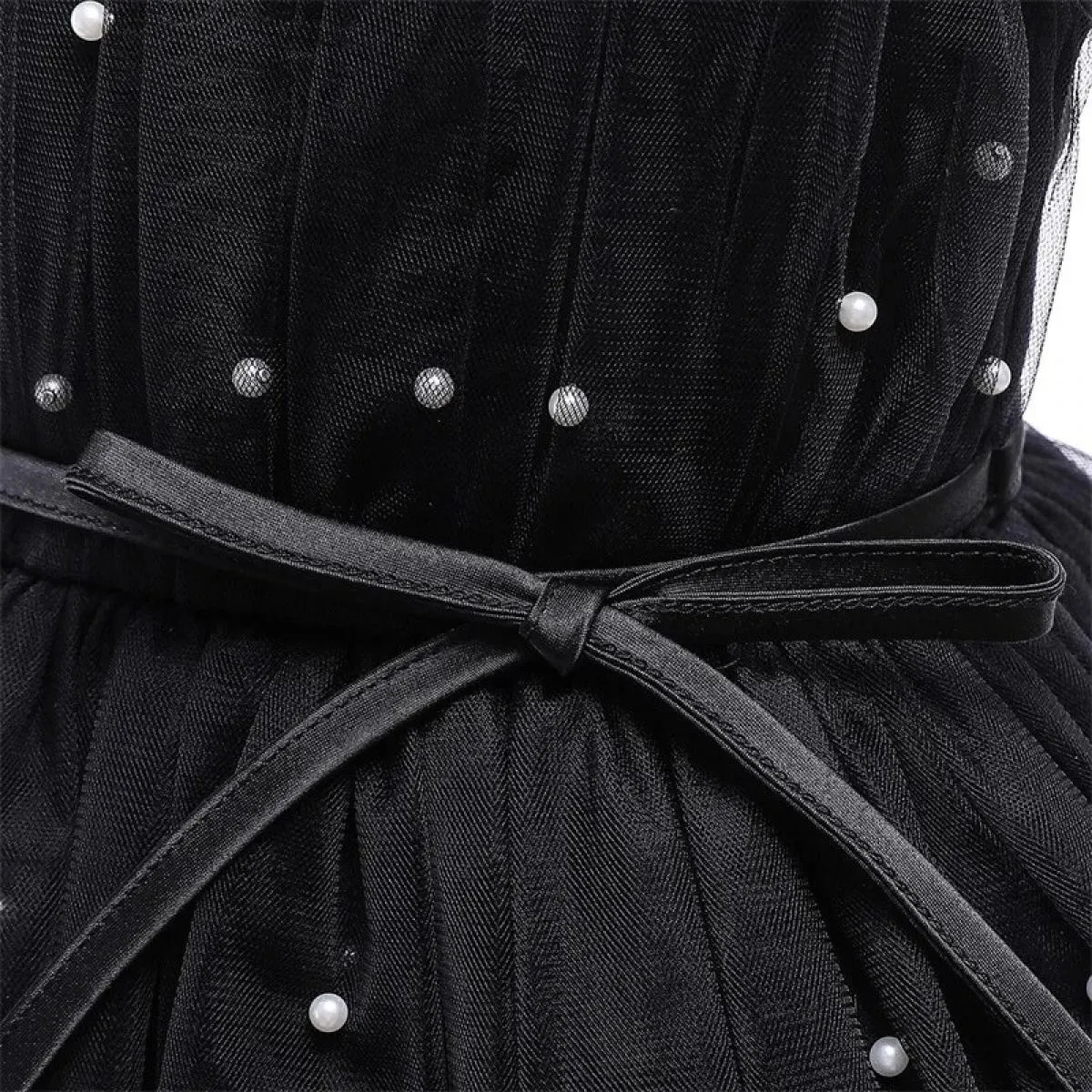 12 m Tutu di compleanno per bambini Abito per ragazza Cigno nero Abito con perline Neonato Mercoledì Carnevale Principessa Cotum