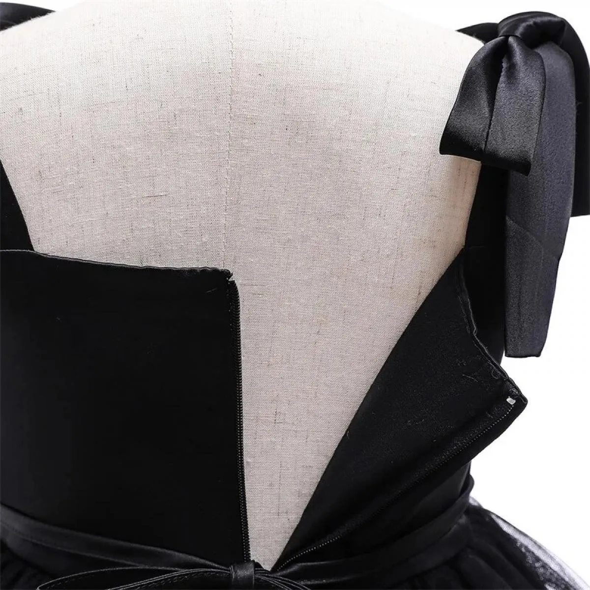 12 m Tutu di compleanno per bambini Abito per ragazza Cigno nero Abito con perline Neonato Mercoledì Carnevale Principessa Cotum