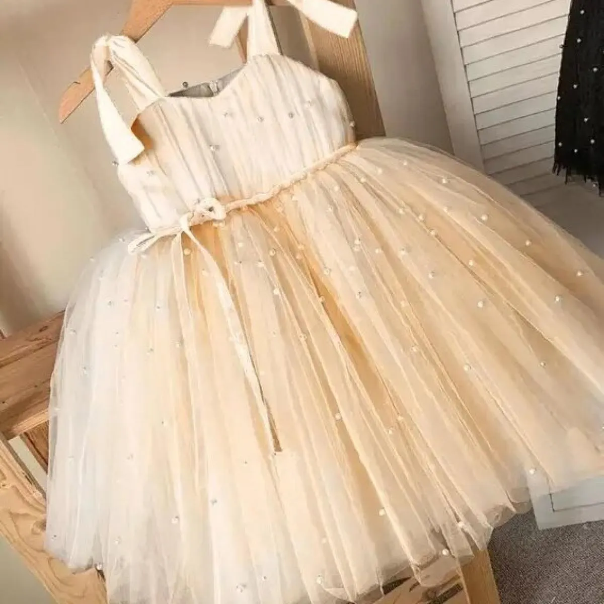 12 m Tutu di compleanno per bambini Abito per ragazza Cigno nero Abito con perline Neonato Mercoledì Carnevale Principessa Cotum