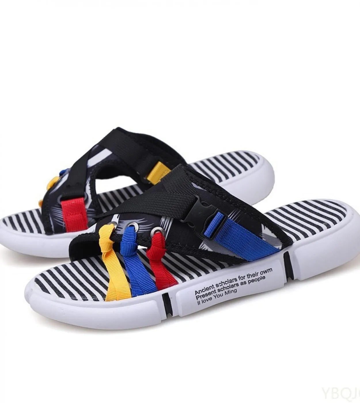 2022 Pantofole Da Uomo Colorate Nere Estive Da Uomo Casual Mocassini In Tela Scarpe Fashion Soft Platform Designer Shoes Chancla