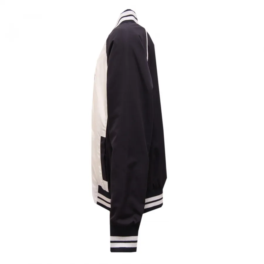 3094T giacca antivento bimbo BIKKEMBERGS blu/bianco bomber jacket kid
