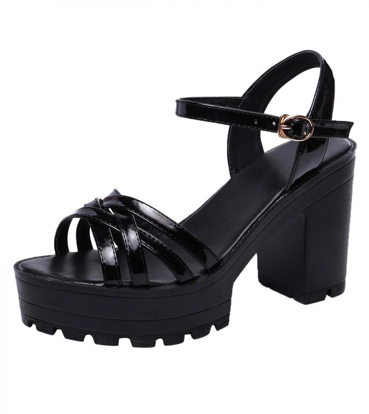 3243 Scarpe estive da donna alla moda per abiti da ragazza Sandali con zeppa da donna Sandali con plateau donna con tacco alto