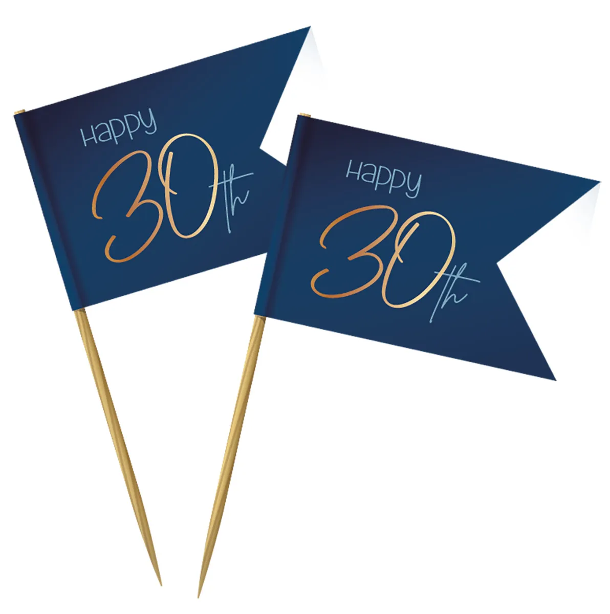 36 stuzzicadenti 30° compleanno blu