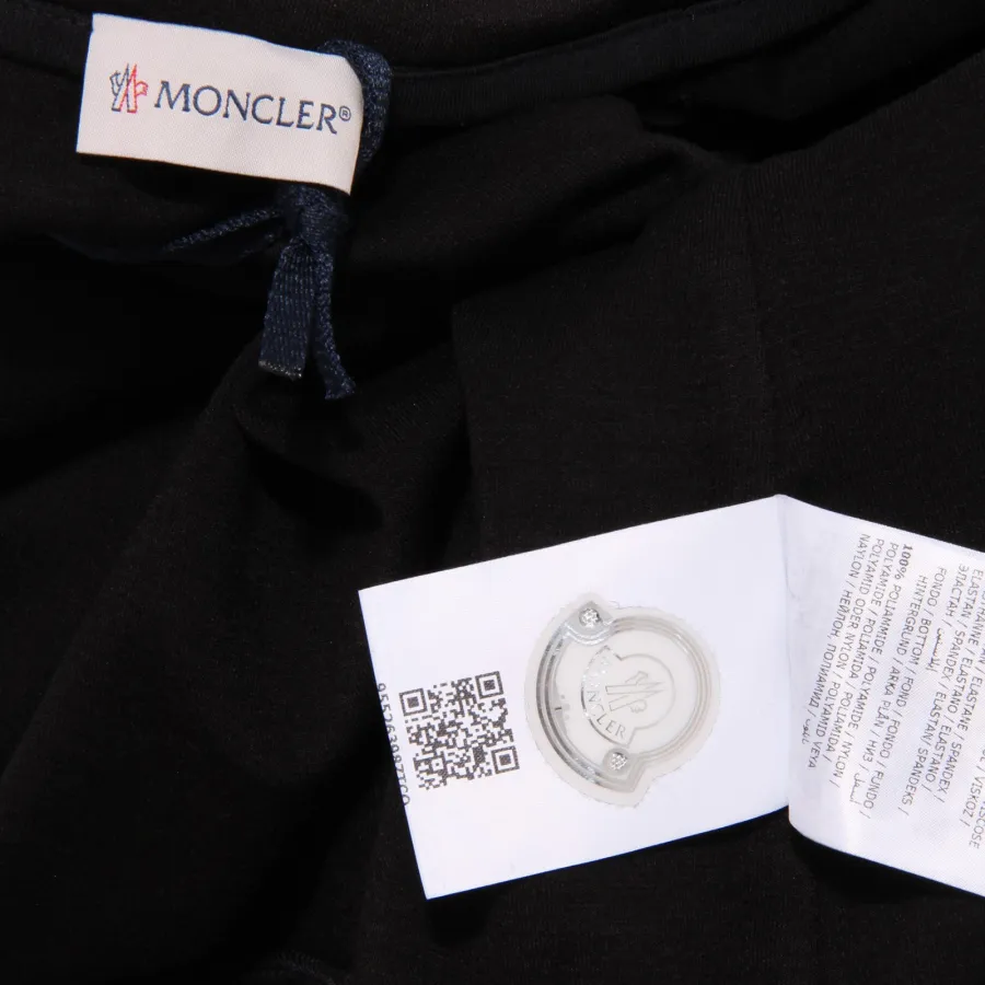 4515Z felpa bimba GIRL MONCLER full zip black double fabric sweatshirt