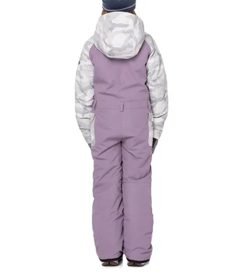 686 Girls Shine Onepiece Tuta da sci per ragazze Giacca da neve con isolamento InfiDry e infiLOFT M2W801 Viola/Camouflage