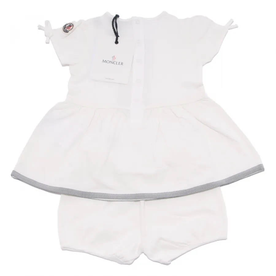7361R completo abito bimba MONCLER vestito con culotte dress kid