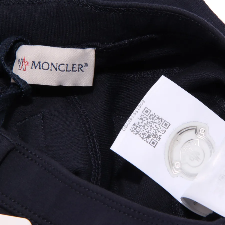 7664Y pantalone bimba GIRL MONCLER blue leggings cotton trouser pant