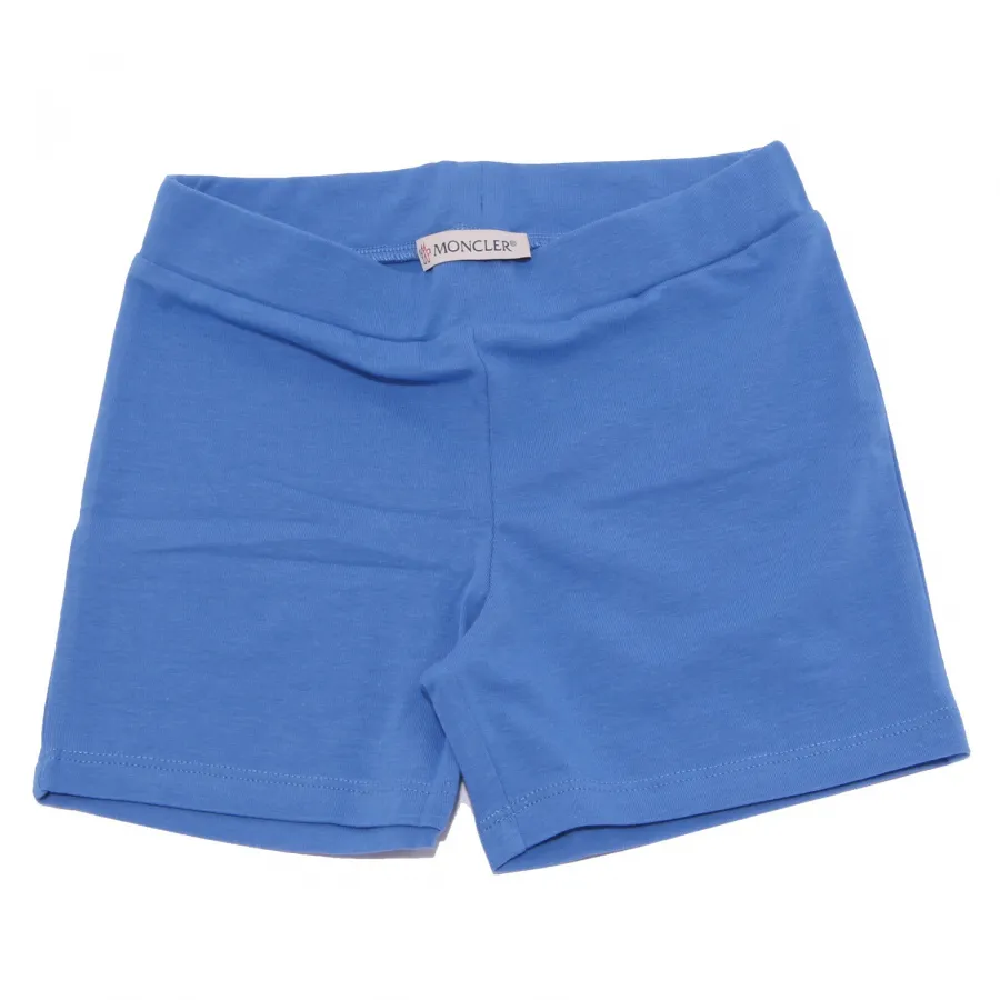7674Y completo bimbo boy MONCLER cotton white/blue t-shirt bermuda short