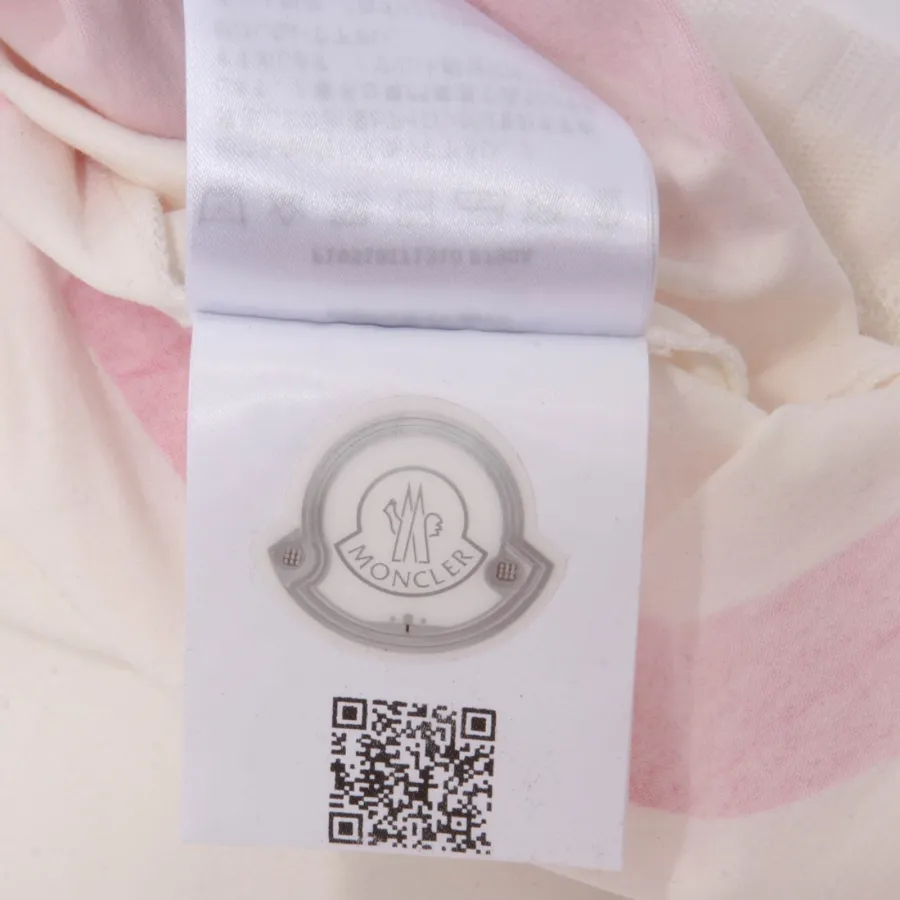 7828AH vestito bimba girl MONCLER off white printed cotton dress