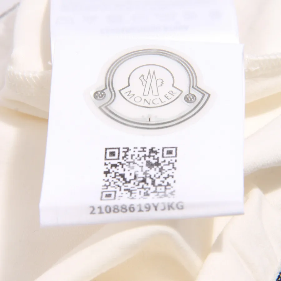 9147AA maglia bimba GIRL MONCLER white forata perforated bottom t-shirt