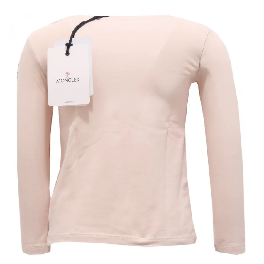 9158R maglia bimba MONCLER cotone rosa girocollo t-shirt kid