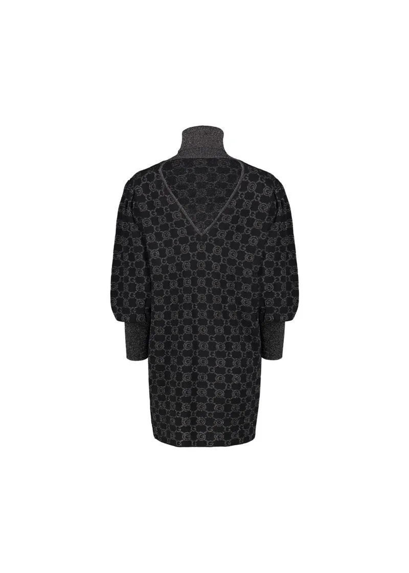 Abito con logo jacquard