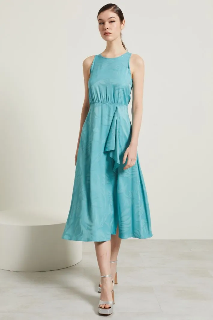 Abito in viscosa jacquard