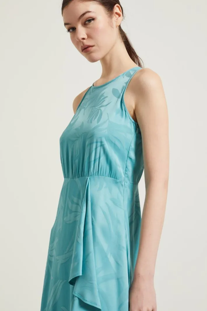 Abito in viscosa jacquard