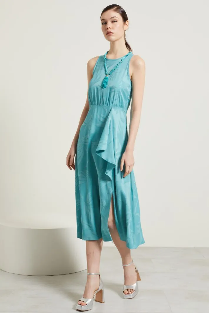 Abito in viscosa jacquard