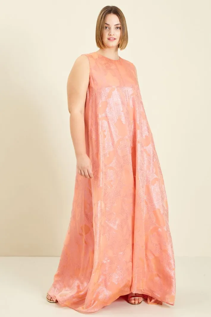 Abito lungo in chiffon