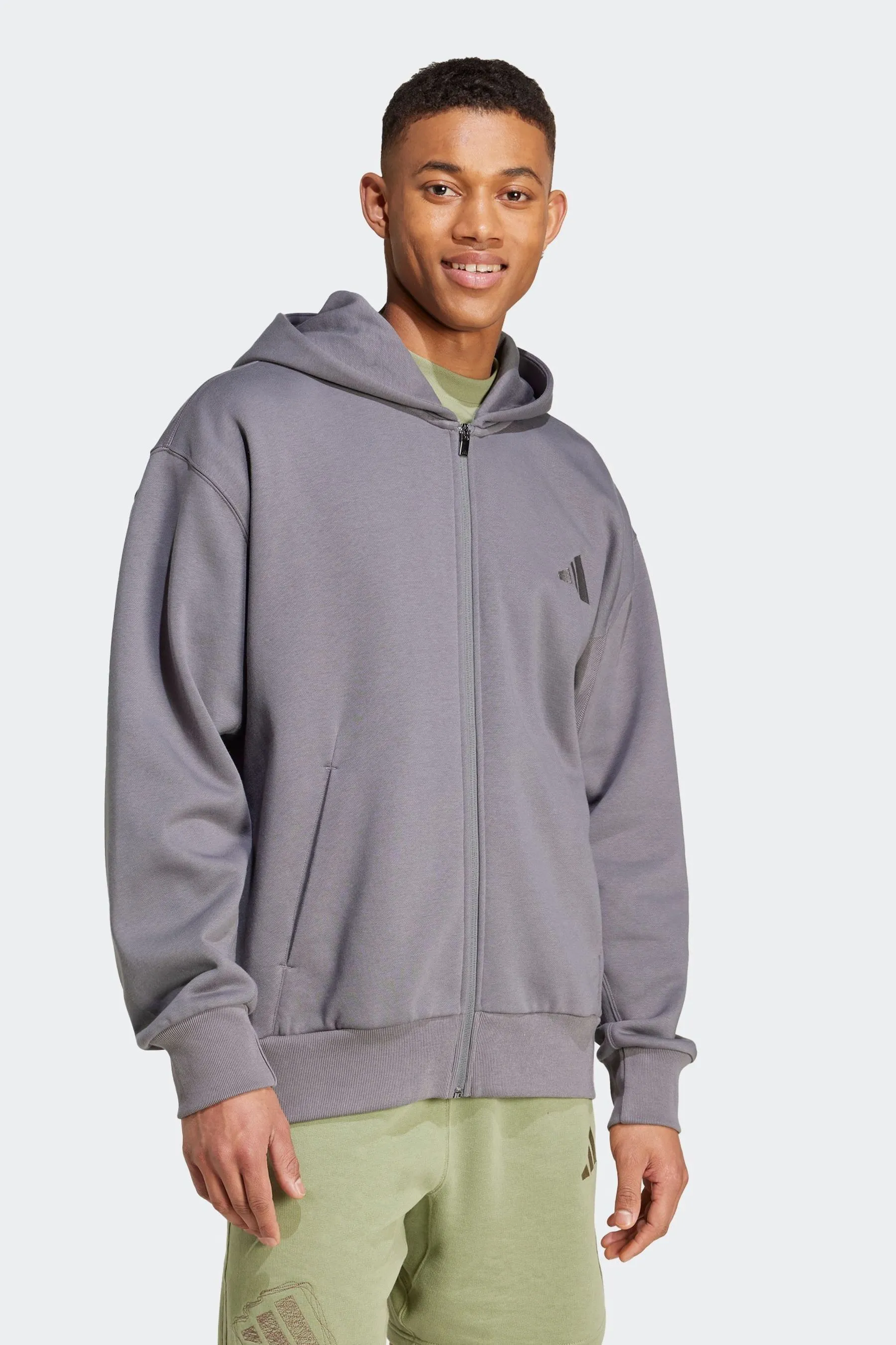 adidas All Season Fleece Zip Up Hoodie    
