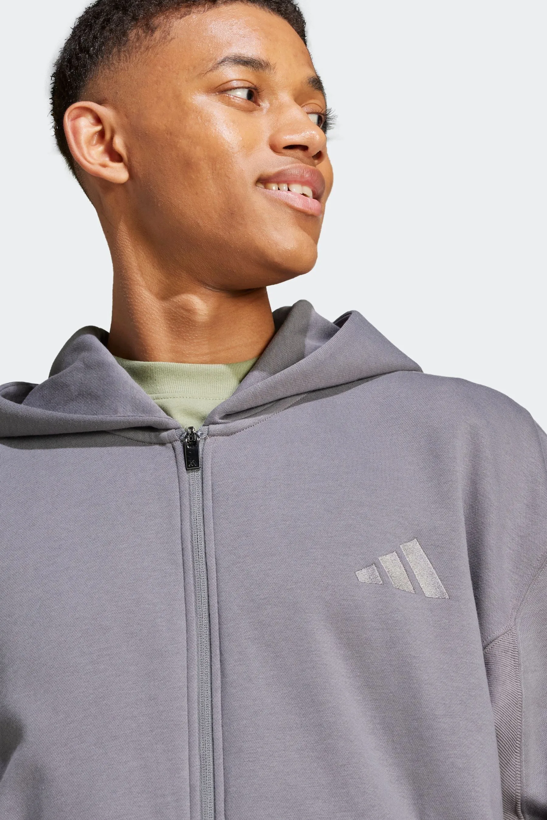 adidas All Season Fleece Zip Up Hoodie    