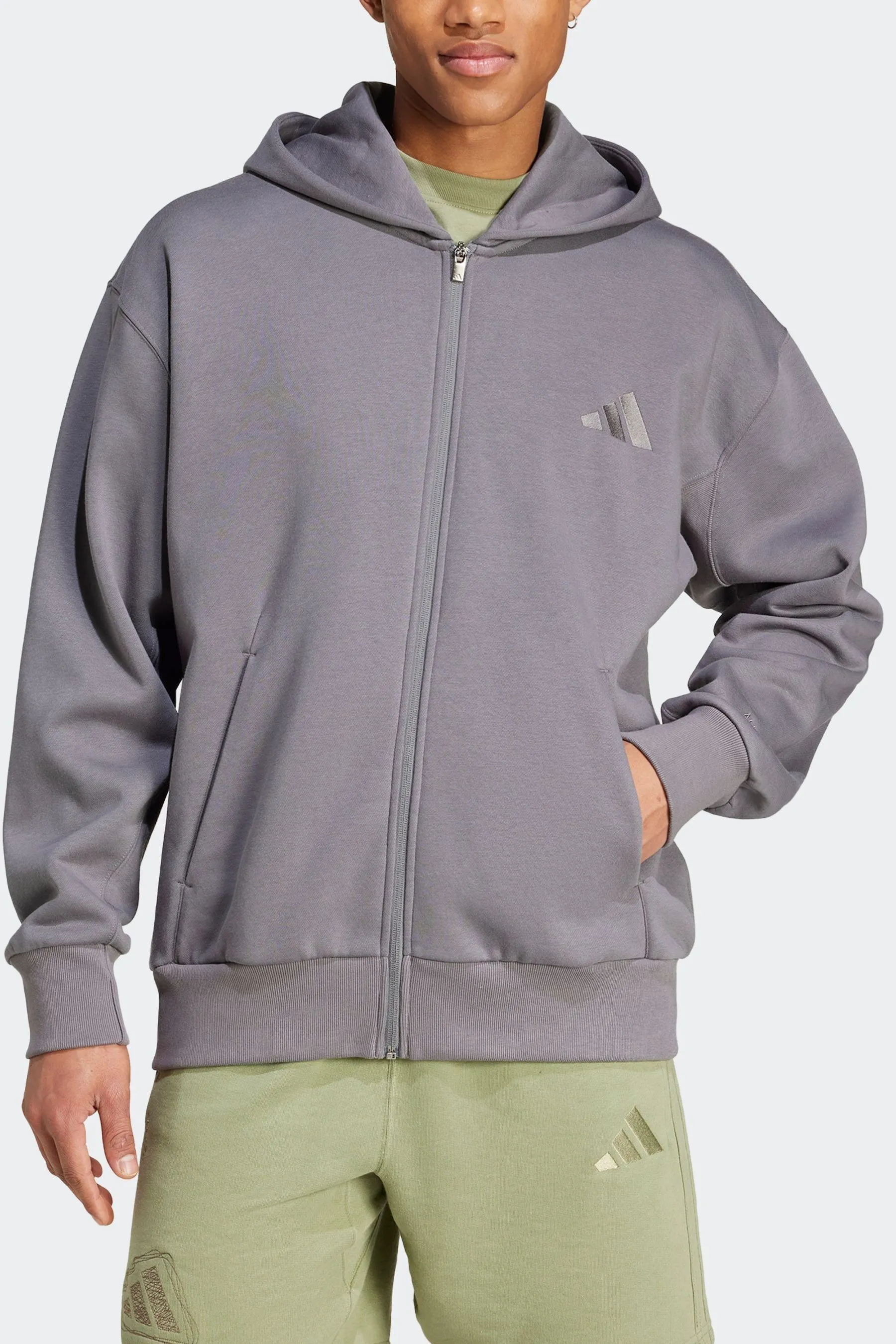 adidas All Season Fleece Zip Up Hoodie    