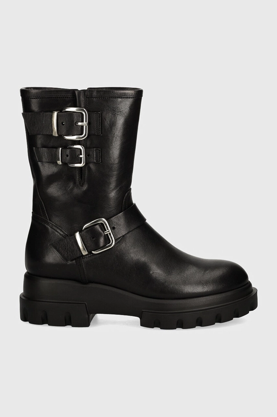 AGL stivaletti alla caviglia in pelle Chunky Biker
