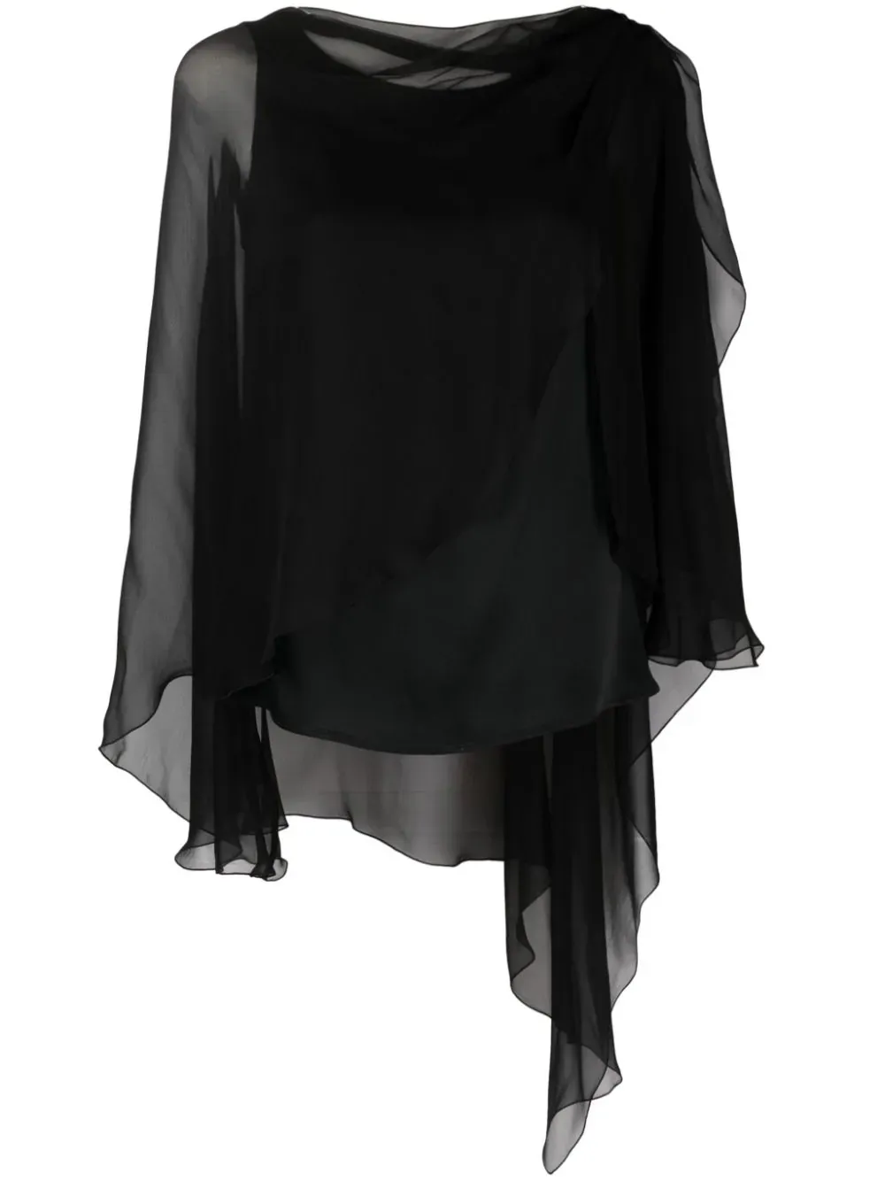 ALBERTA FERRETTI   BLUSA NERA IN SETA