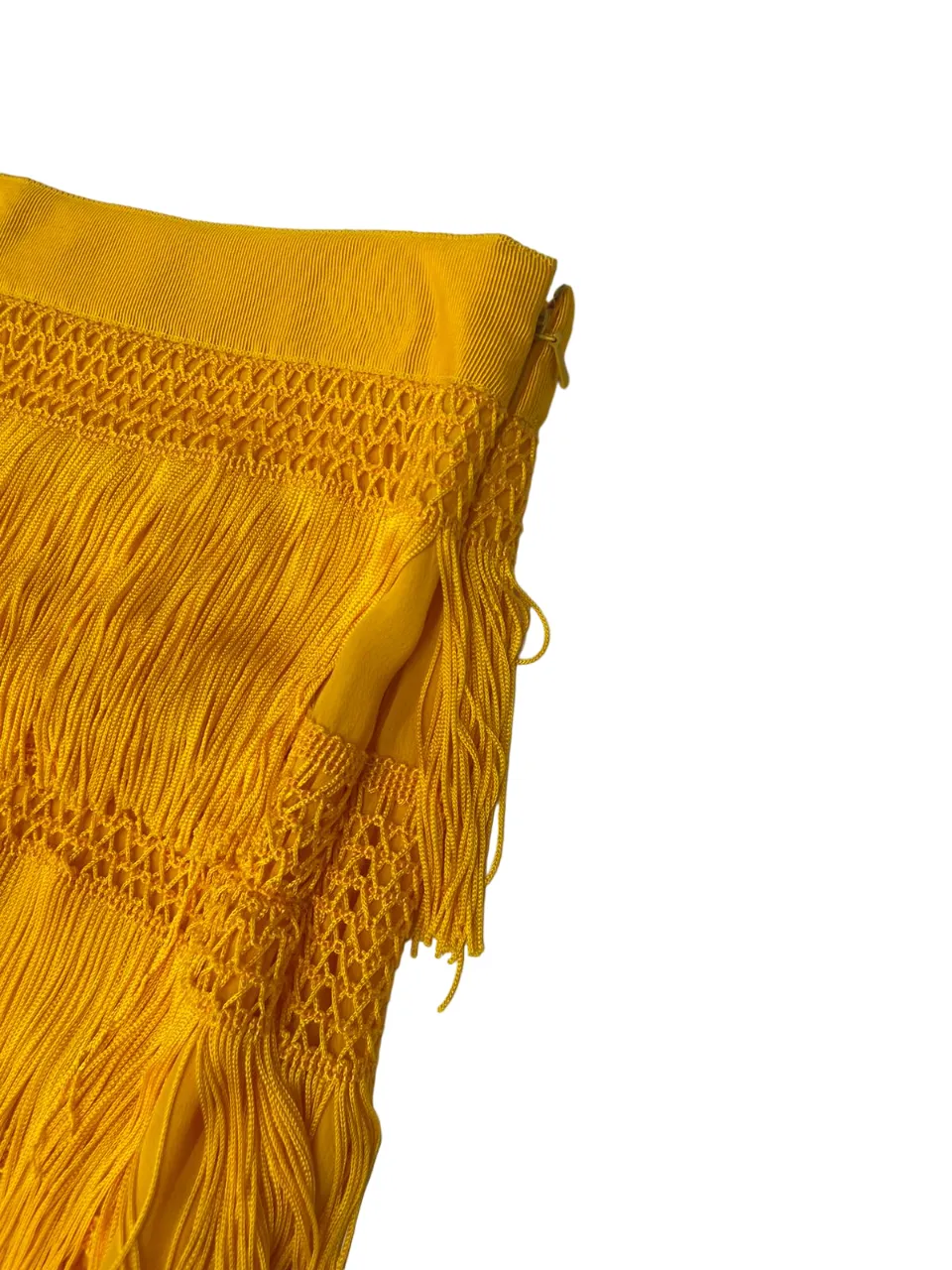 ALBERTA FERRETTI   GONNA ARANCIONE CON FRANGE