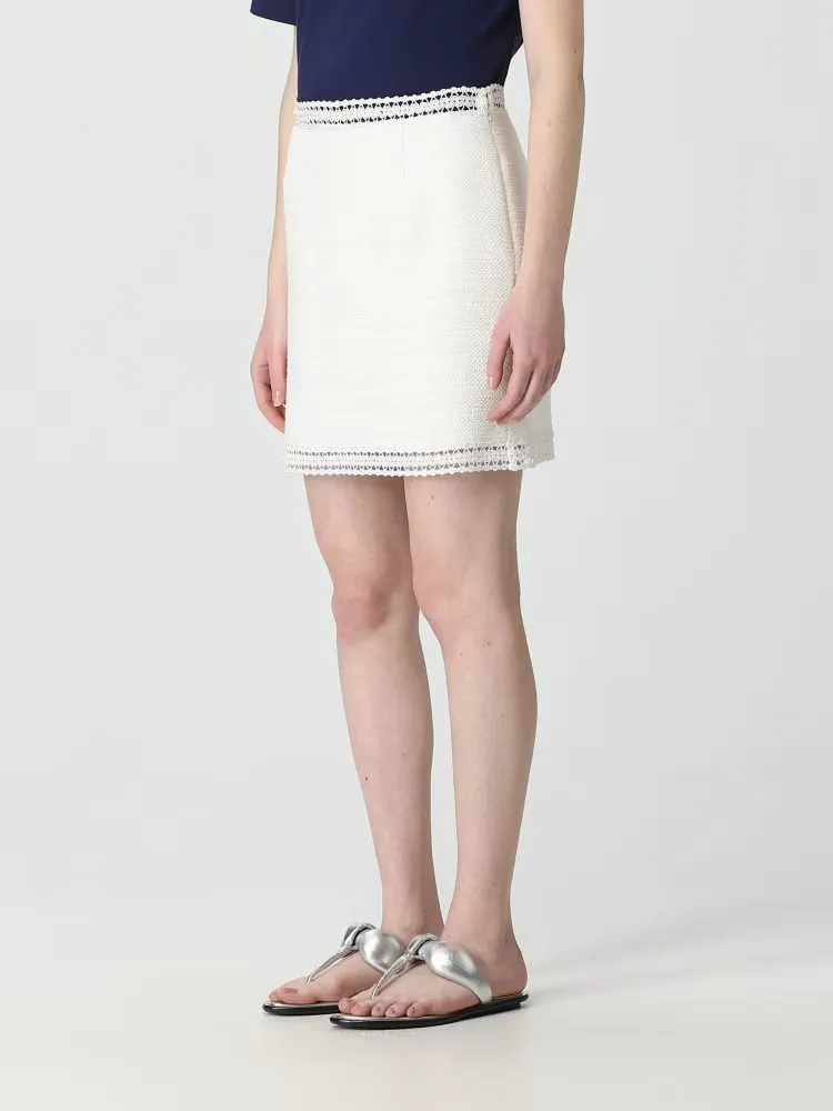 ALBERTA FERRETTI   GONNA BIANCA IN COTONE