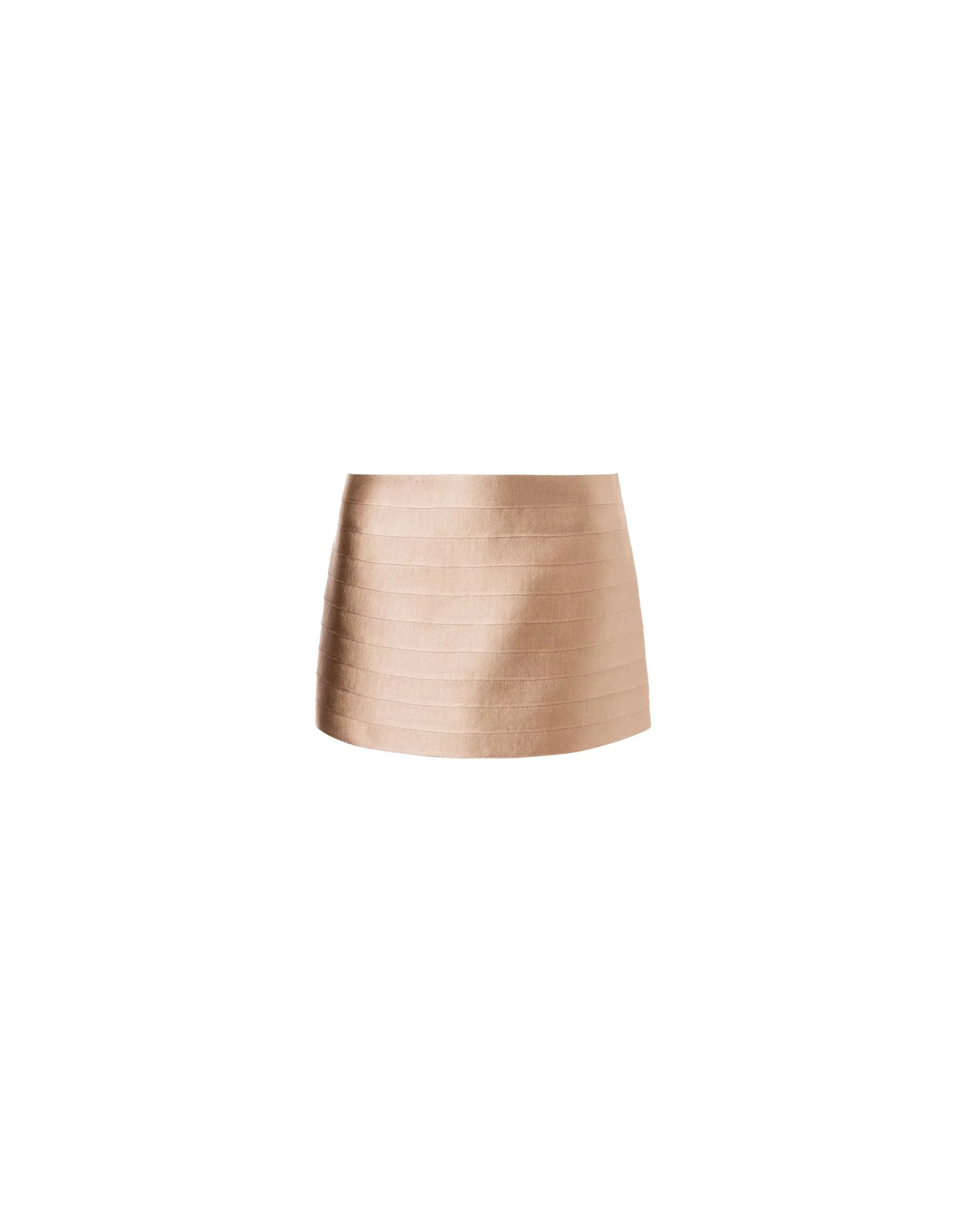 ALBERTA FERRETTI   MINIGONNA BEIGE IN RASO