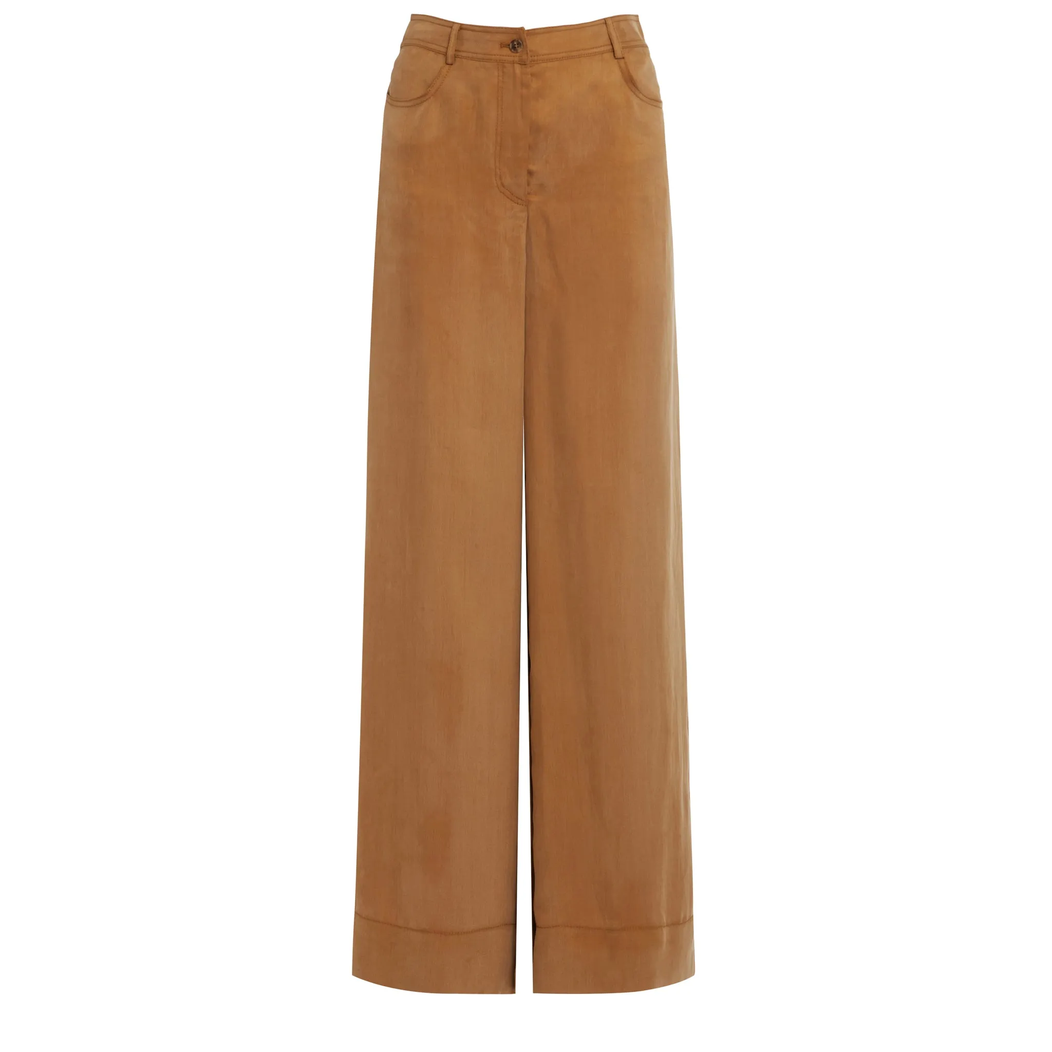 ALBERTA FERRETTI  Pantalone in cotone marrone