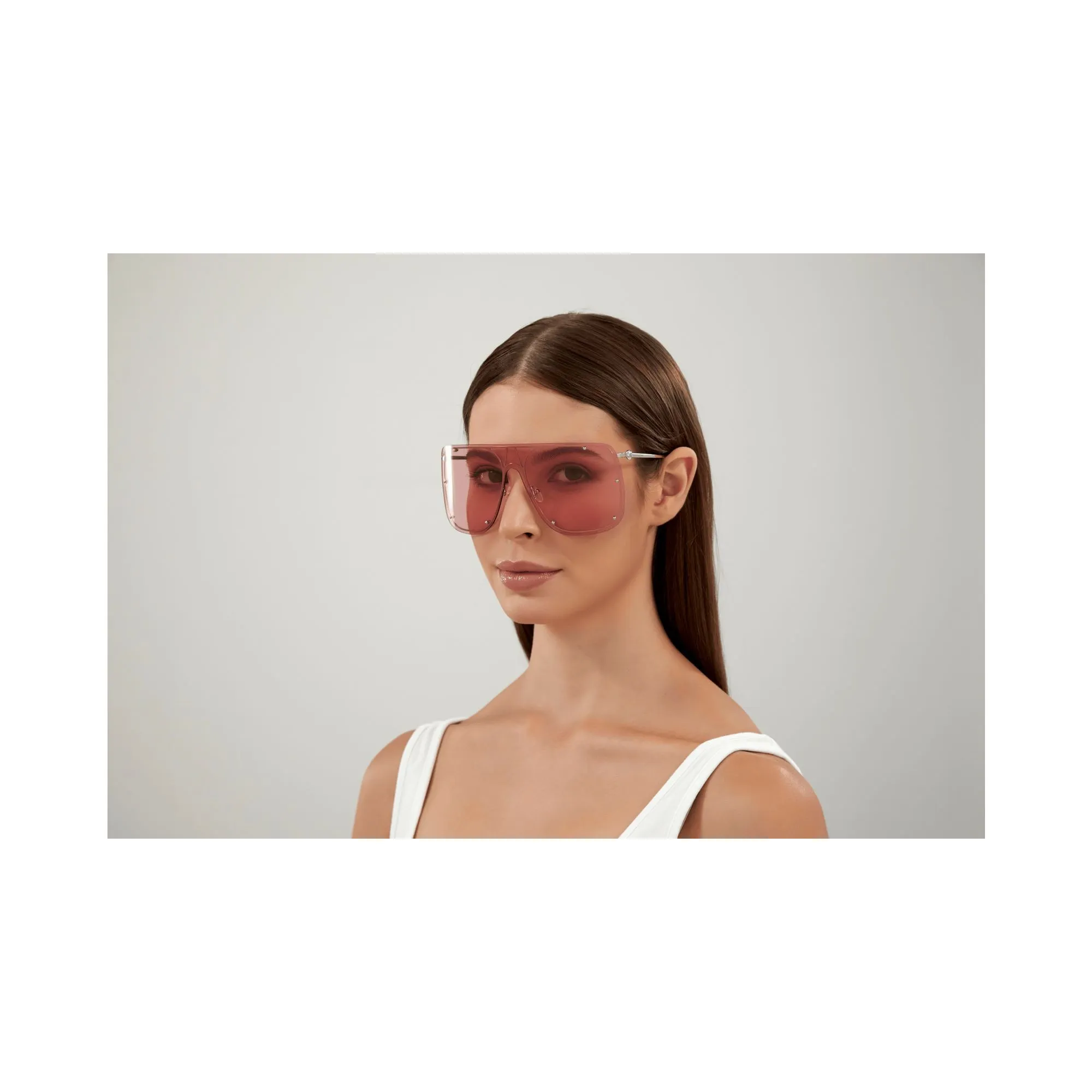   Alexander McQueen AM0313S - 003 D'argento | Occhiale Da Sole Unisex 