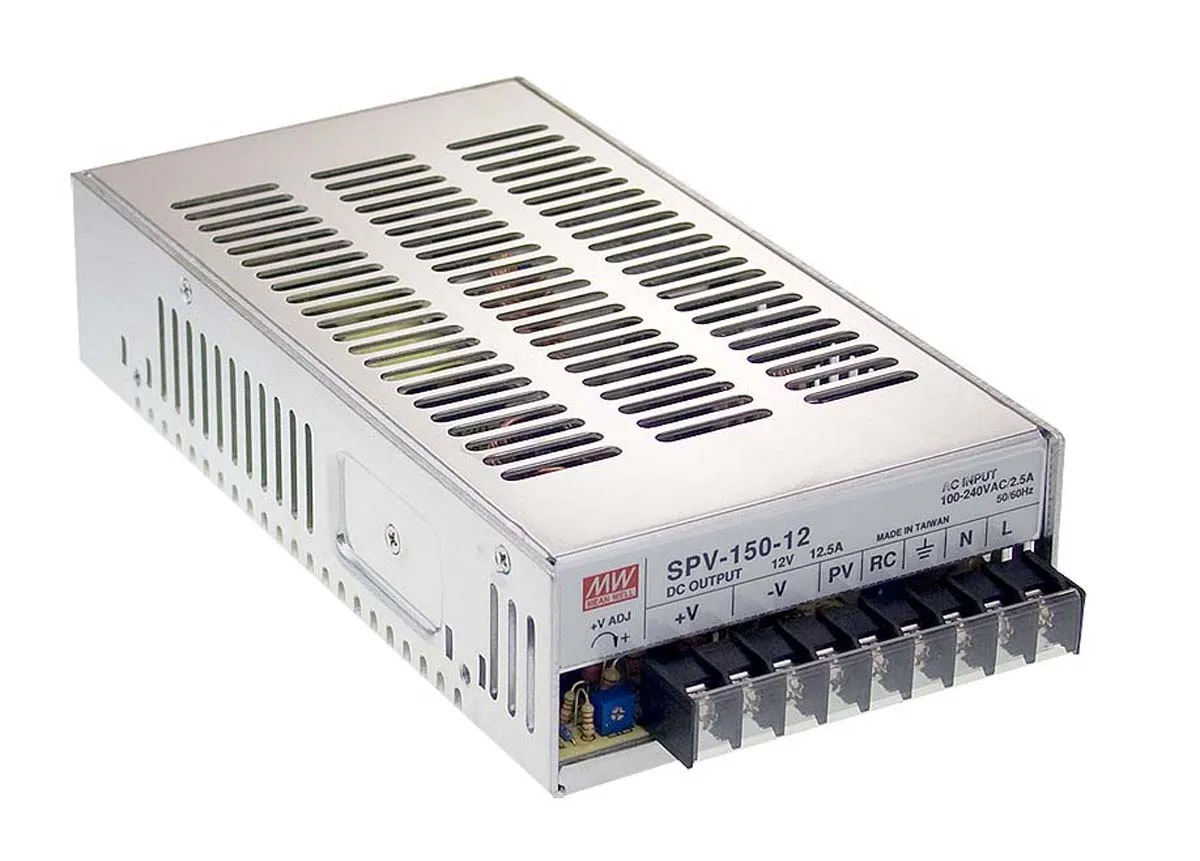 Alimentatore switching MEAN WELL SPV-150-24RS, 150W, ingresso 124 → 370 V dc, 88 → 264 V ac, uscita 24V