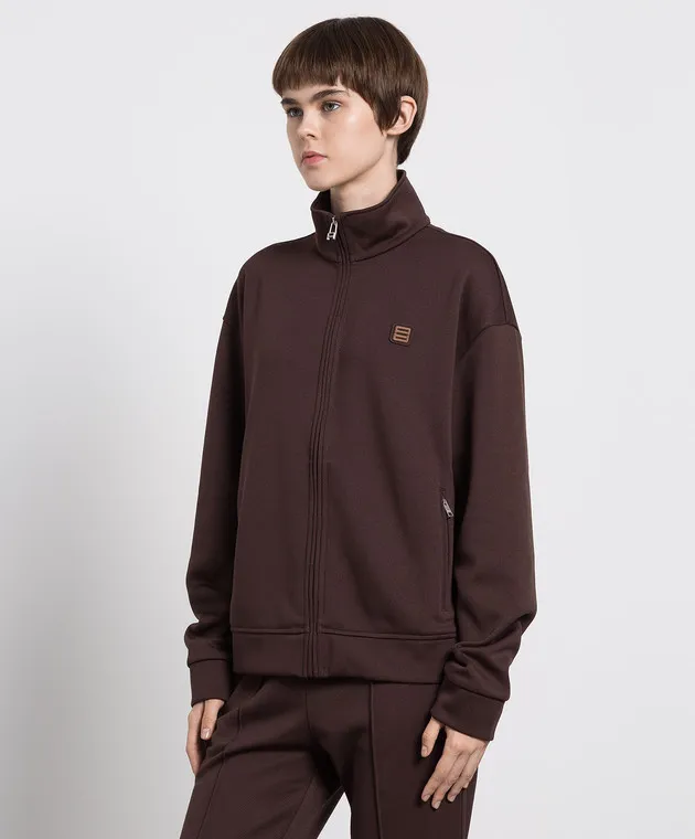 AMBUSH Felpa testa di moro con patch logo BWBD001F22FAB001