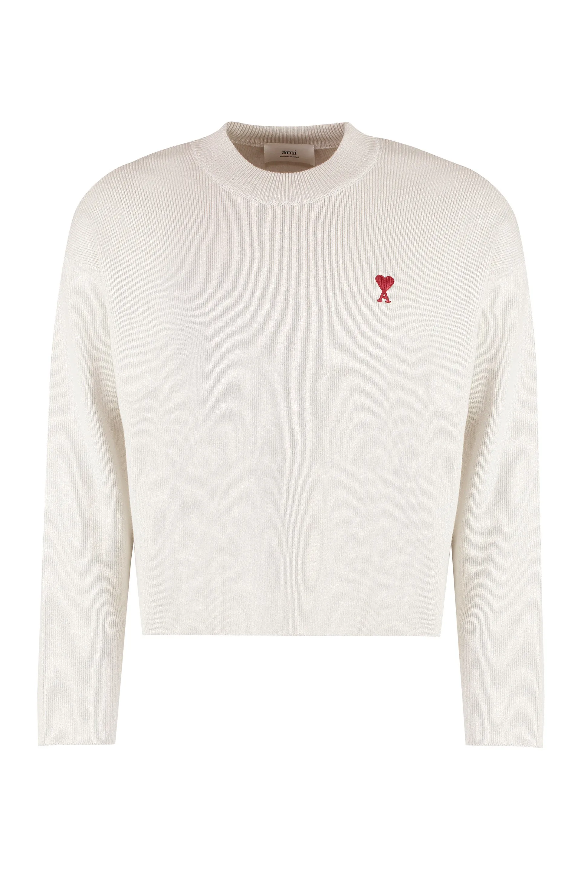 AMI PARIS Maglione girocollo in misto cotone