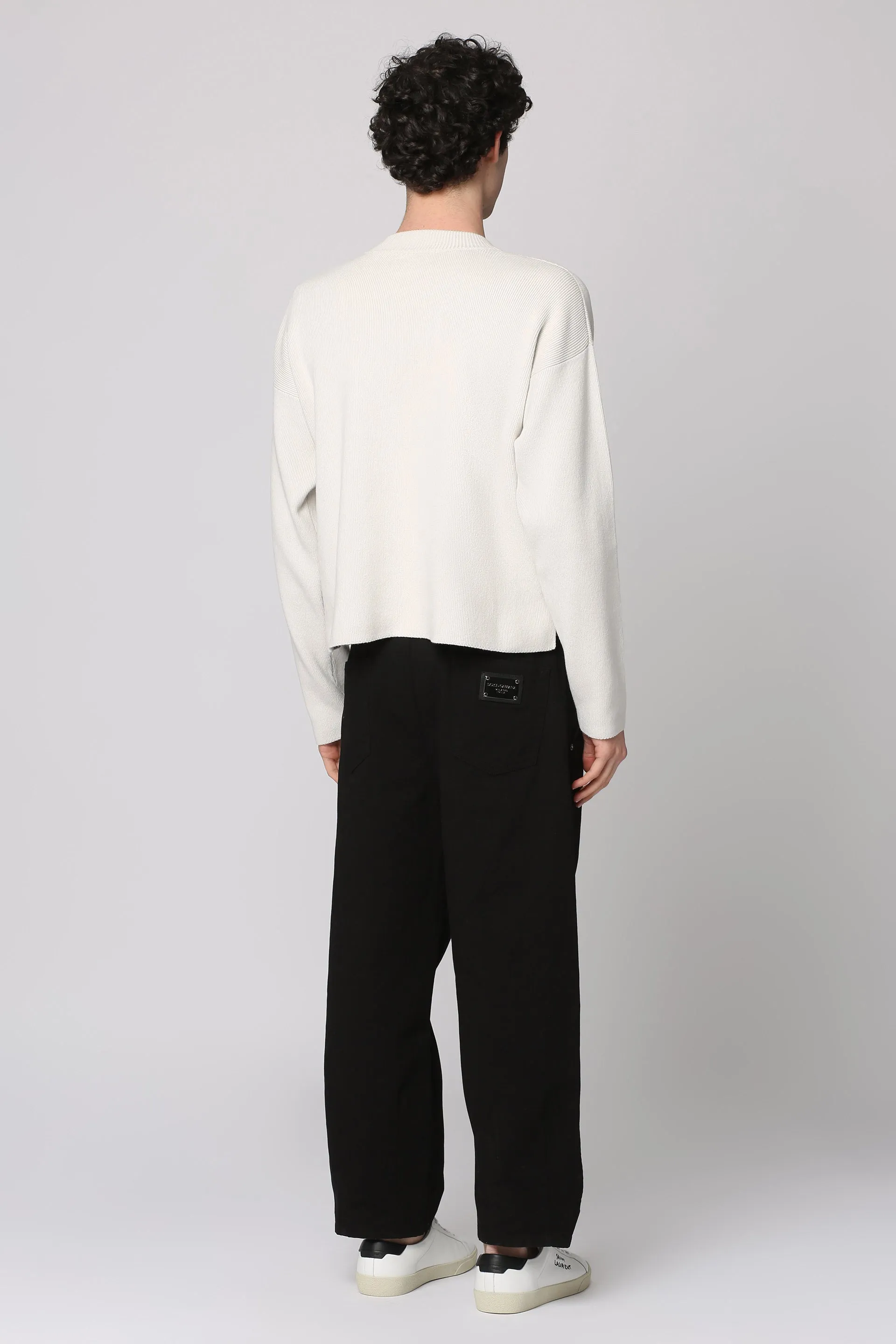 AMI PARIS Maglione girocollo in misto cotone