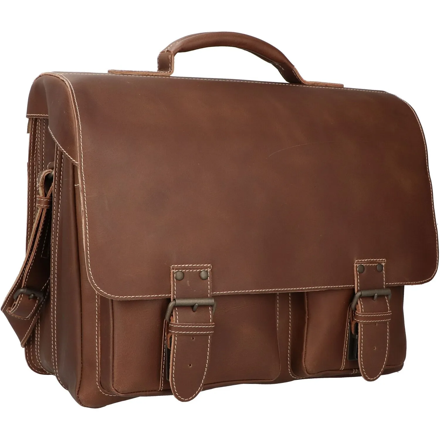 aunts & uncles Hunter Big Finn cartella in pelle 40 cm scomparto per laptop