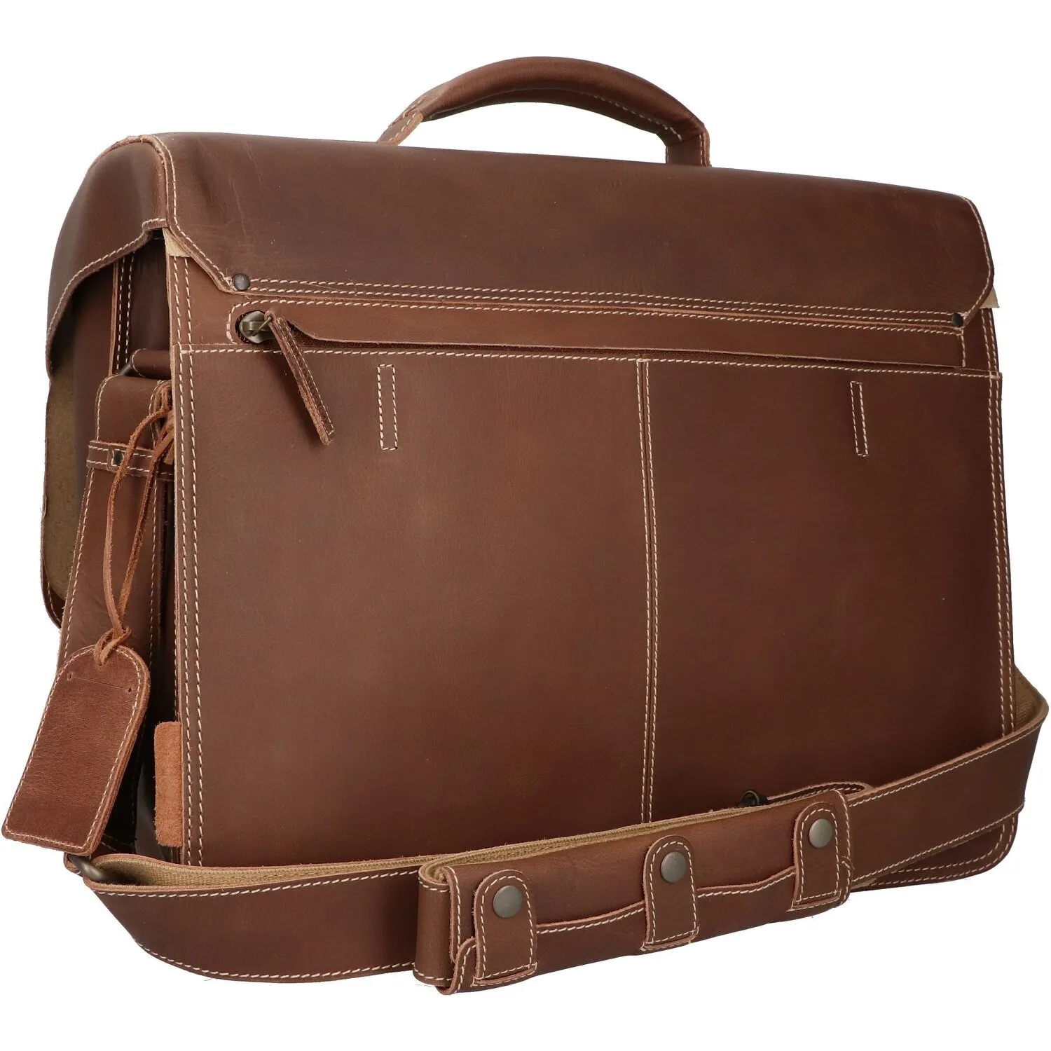 aunts & uncles Hunter Big Finn cartella in pelle 40 cm scomparto per laptop