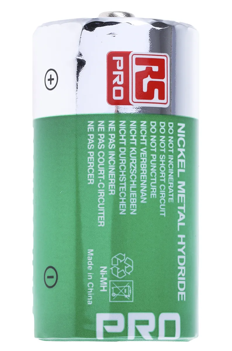 Batterie C ricaricabili RS PRO, 1.2V, 3Ah, NiMH, terminale Standard