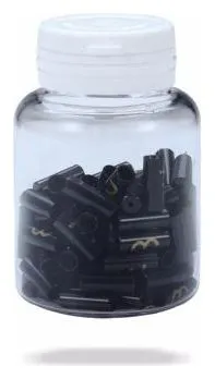 BBB CableEnd AL Officina deragliatore alloggiamento coperchio terminale alluminio 4 mm (100 pezzi) nero