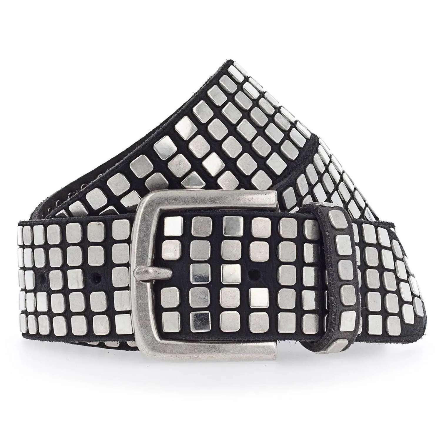 b.belt Cintura con borchie Quinn in pelle