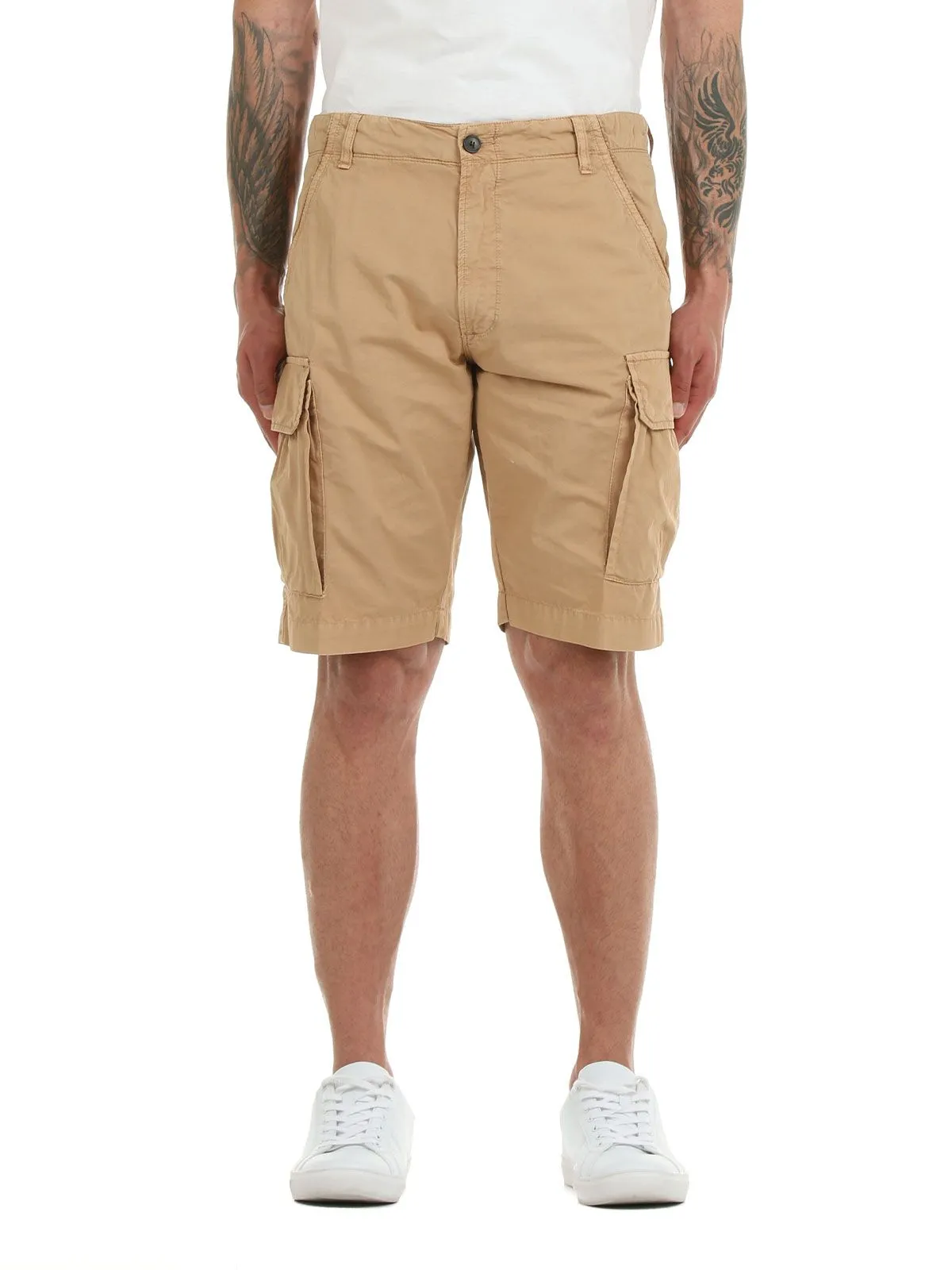BERMUDA BEIGE  CON MAXI TASCONI