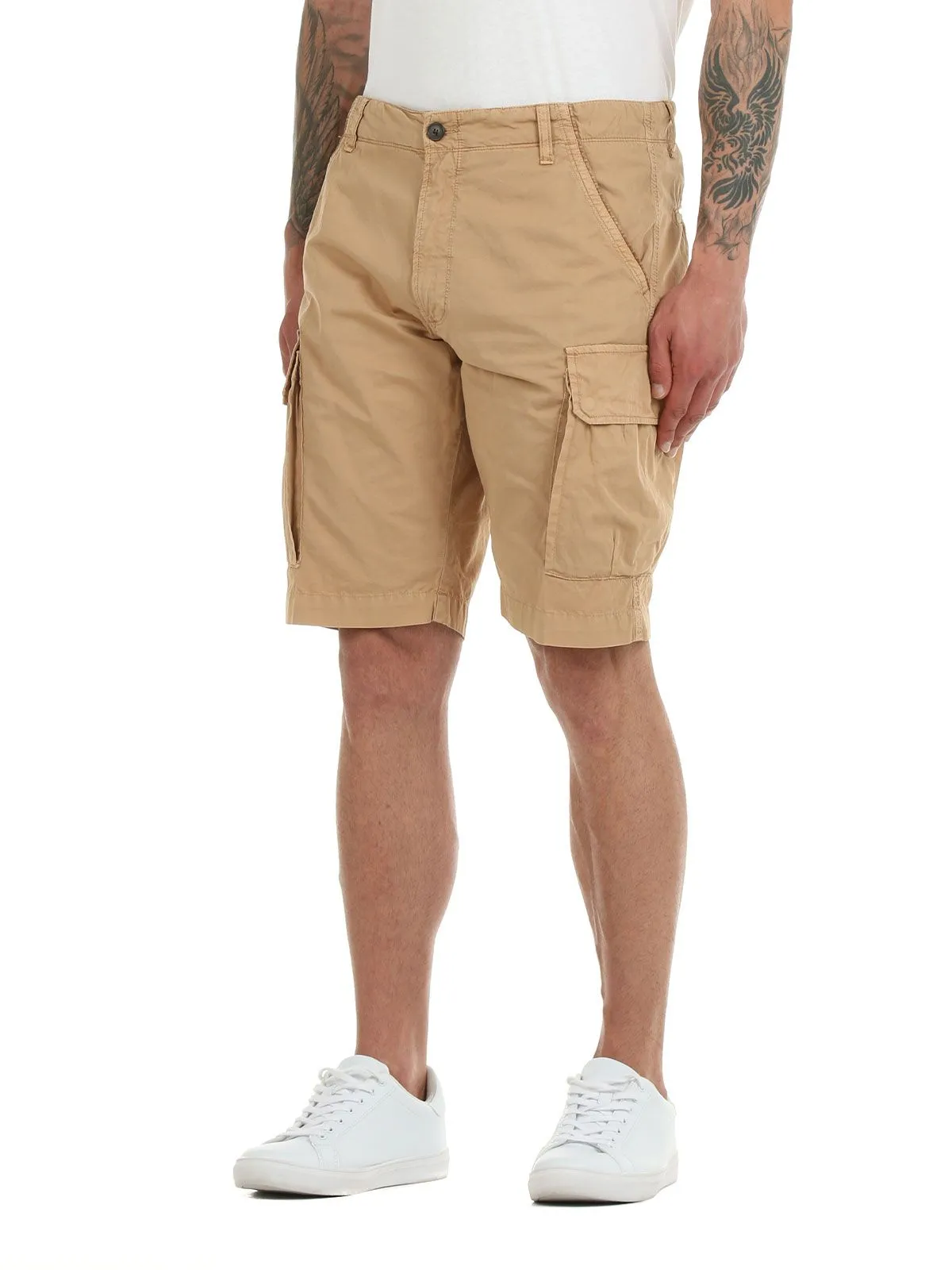 BERMUDA BEIGE  CON MAXI TASCONI