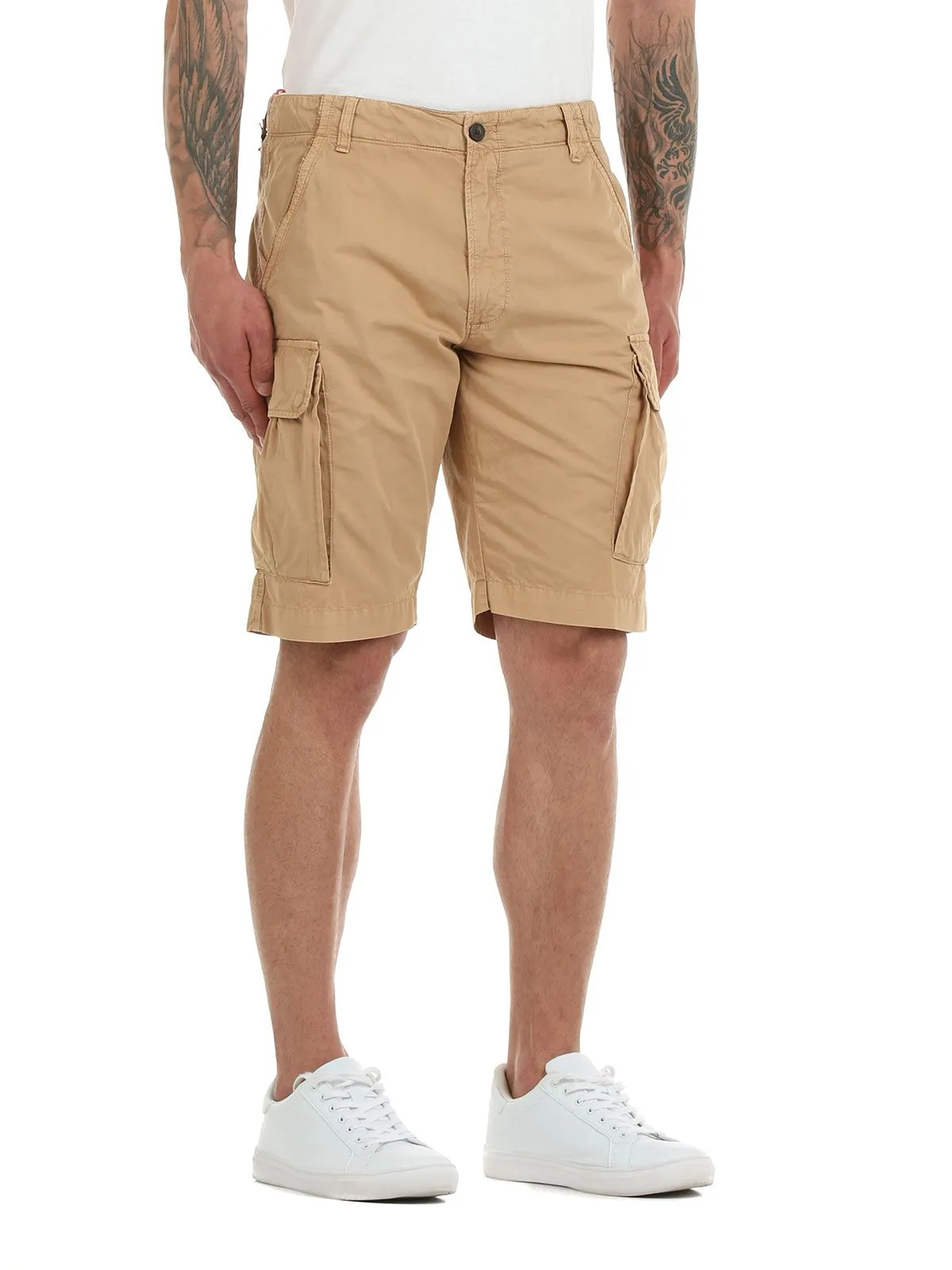 BERMUDA BEIGE  CON MAXI TASCONI