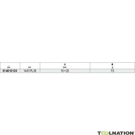 Beta 014810120 1481Pl/B Fascetta stringitubo 15÷25 Ø mm