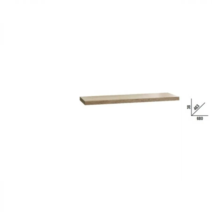 Beta C45PW/1-0,7MT - Piano di lavoro in legno multistrato 680x463 mm, per banco arredo officina C45PRO