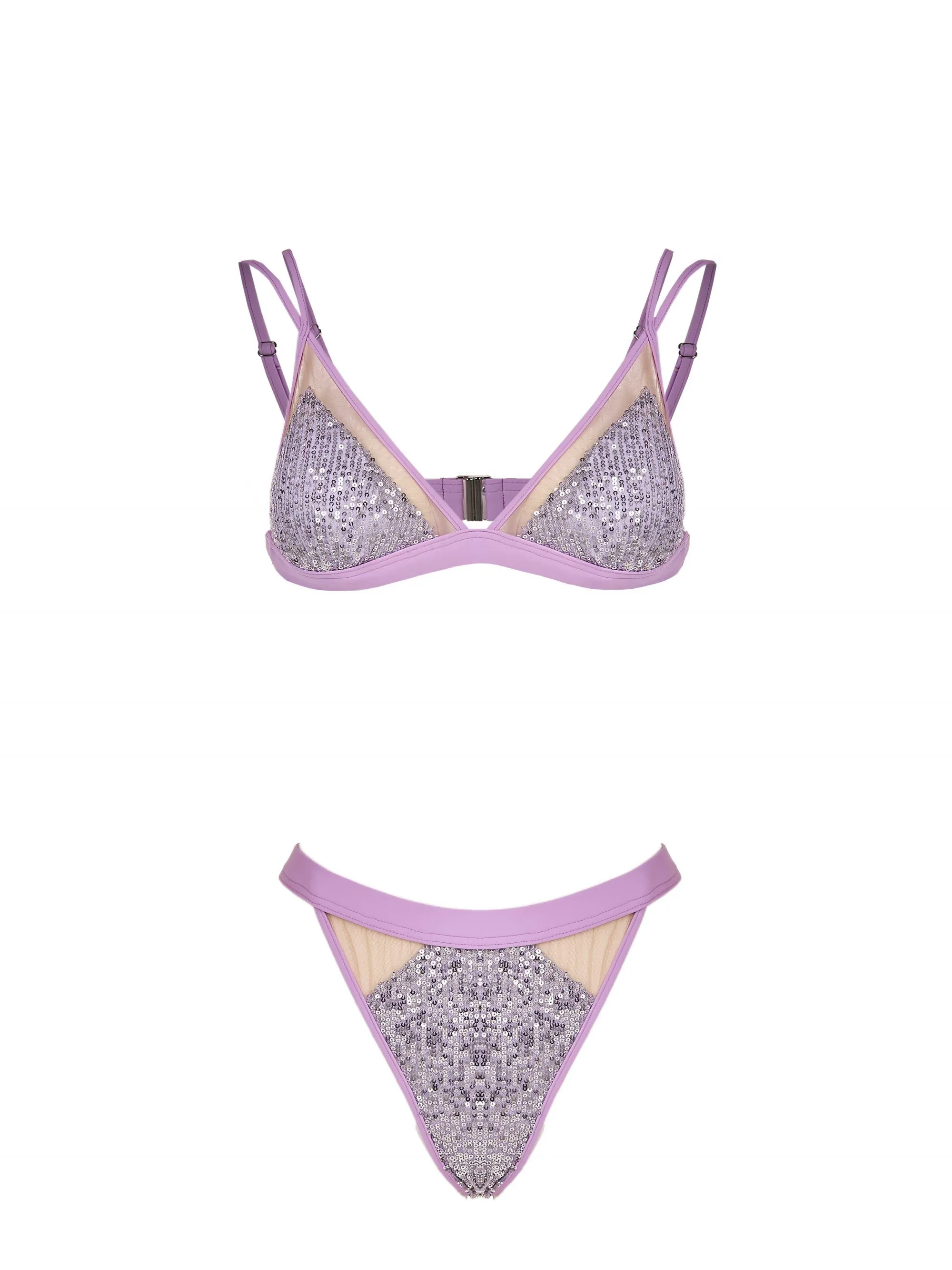 BIKINI COMPLETO GLICINE IN FULL PAILLETTES