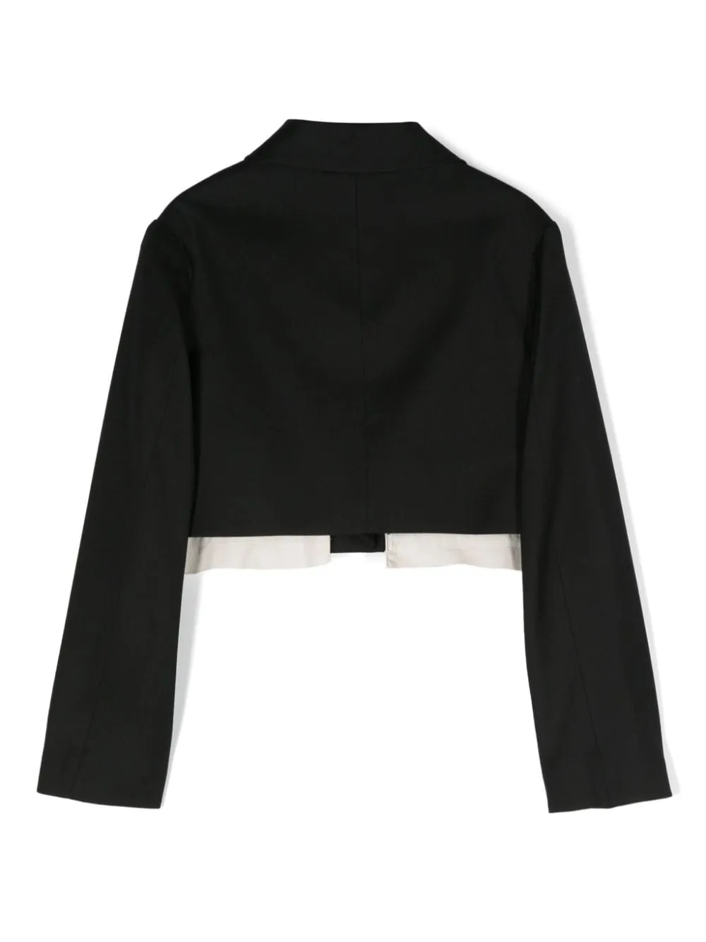 Blazer crop con ricamo
