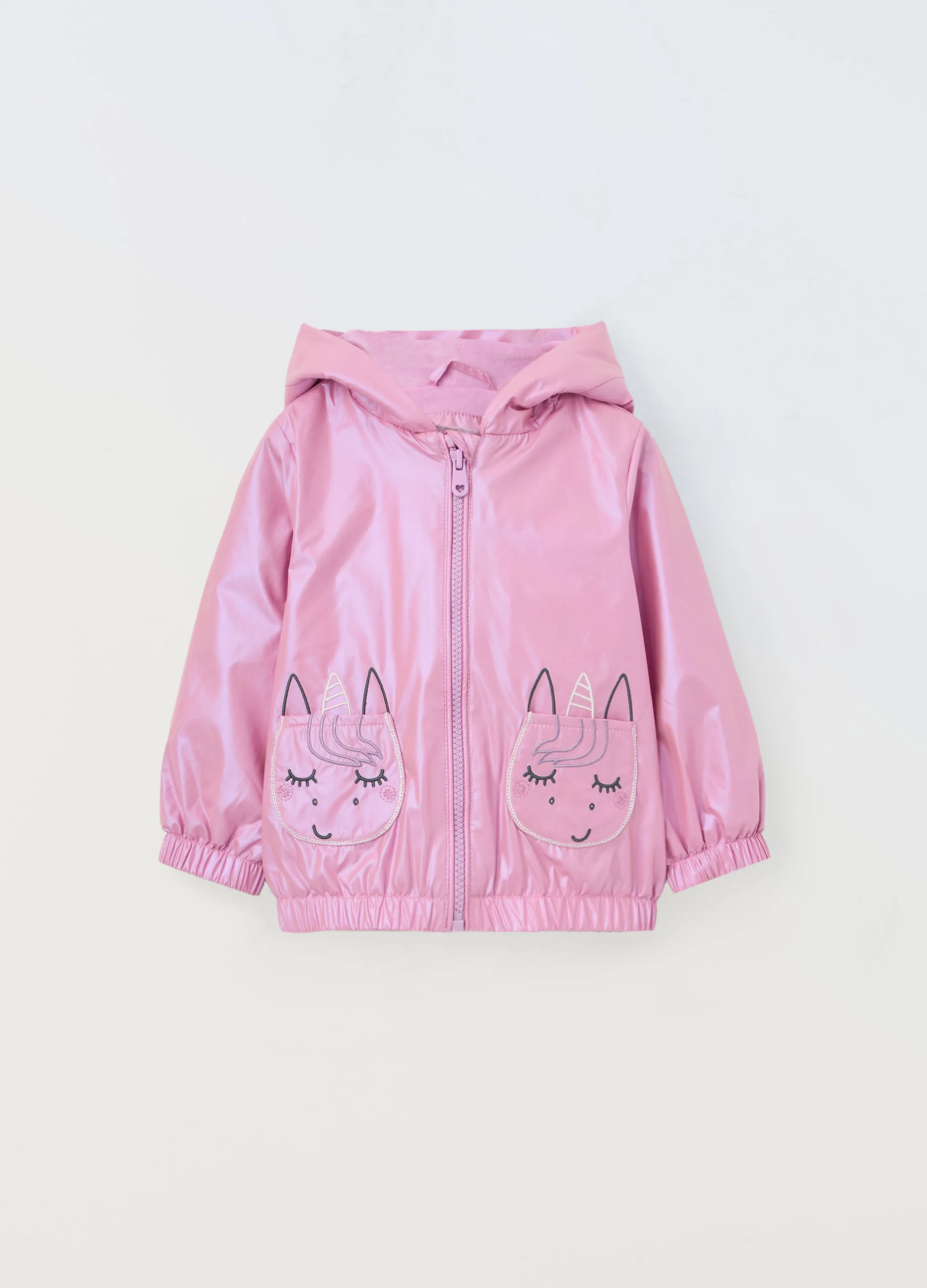 BLUKIDS  Giacca a vento con ricami neonata