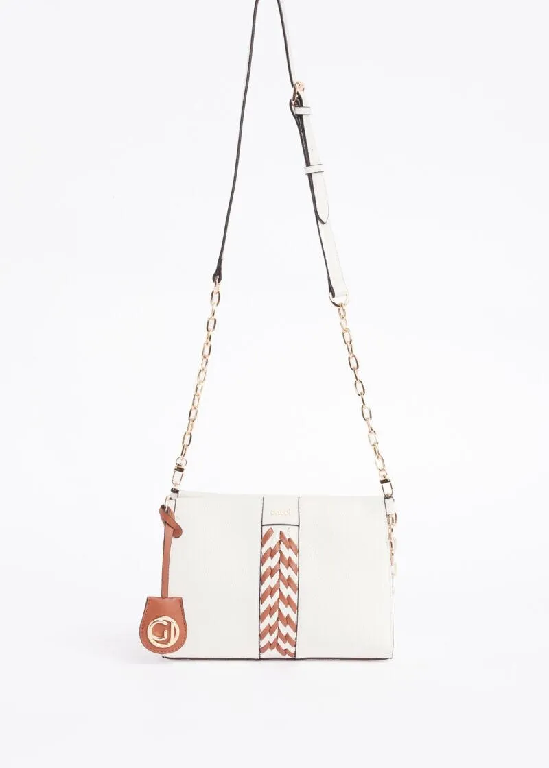 Borsa a tracolla con charm decorativo